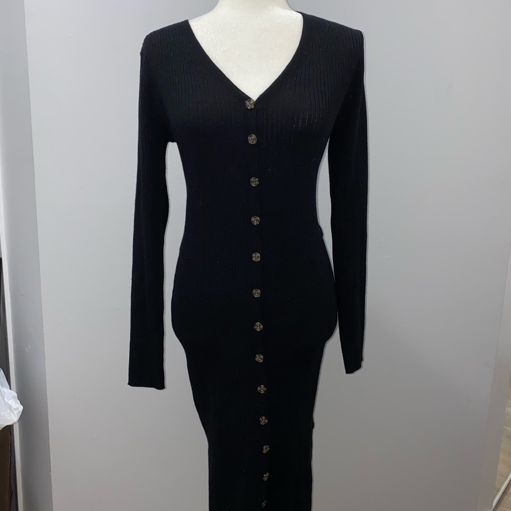 Black Knit Dress
